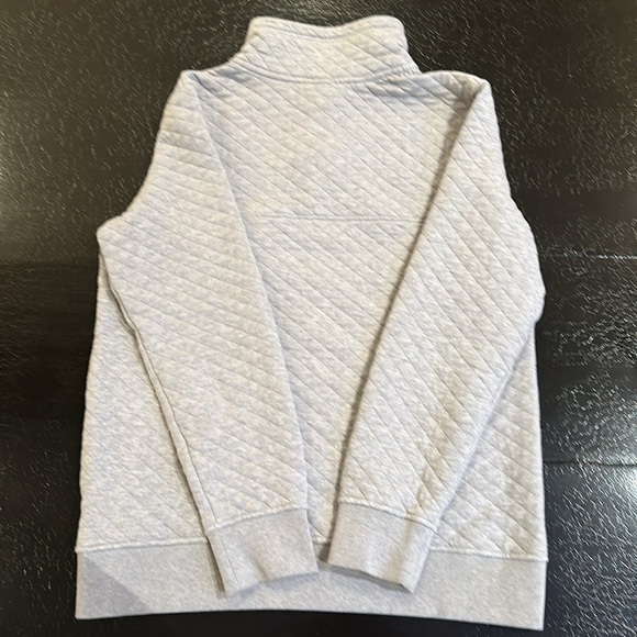 Patagonia Organic Cotton Quilted Snap T Pullover Sweater Gray | Size M Women’s - Picture 6 of 12